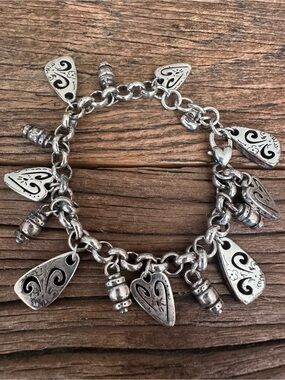 Brighton Silver-Plated Brazilian 14 Charm Bracelet